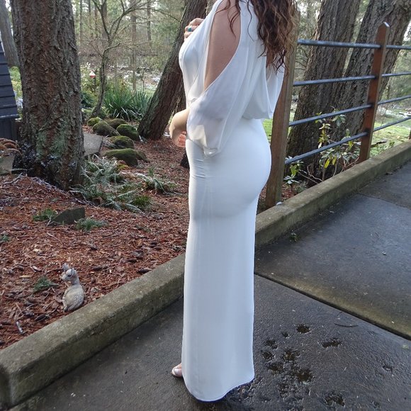 Halston Heritage White Long Dress / Wedding Dress - Picture 14 of 16